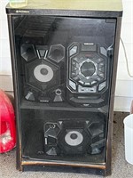 Poor condition pioneer cabinet & Samsung stereo