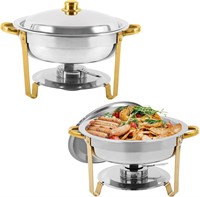 Restlrious Chafing Dish Buffet Set 2 Pack Round St