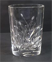 Nachtmann Etched Cut Floral Designer Vase