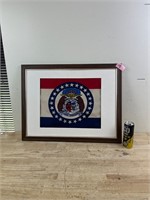 Framed Missouri Flag