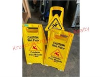 Folding Wet Floor Signs