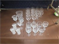 Lot of Clear Glassware