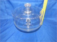 Covered Glass Clear Cake Stand