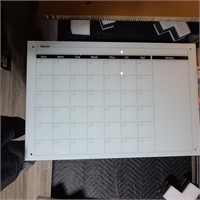 Real Glass Dry Erase Monthly Calendar