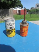 chain lube oil can & mcculloch can