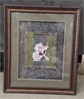Framed Amaryllis Artwork, 22" x 26"