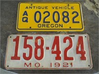 Antique License Plates – 1921