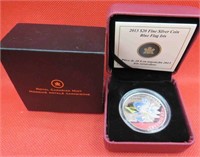 2013 Canada Mint $20 Fine Silver Iris Coin w COA