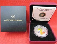 2012 Canada Mint 25 Cent Grosbeak Coin COA