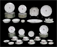 75 Pieces Augarten Vienna Porzellan Viennese Rose