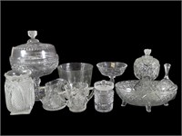 Waterford Crystal, EAPG & Cut Glass Lot