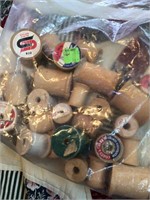 Bag wooden spools & buttonhole maker