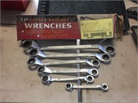 6 PIECE SAE  RATCHET WRENCHES