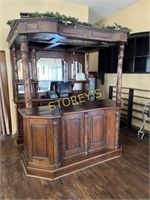 Wood Bar ~78 x 6' x 87