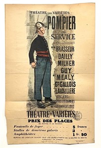 Albert Guillaume lithograph poster "Theatre des Va