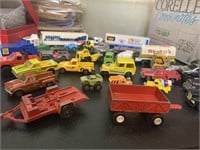 Hot Wheels & Matchbox Trucks Semi Farm trailers