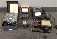Group of electronics test equipment including a