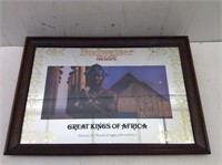 Budweiser "Great Kings of Africa" Bar Mirror