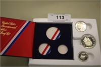 US BICENTENNIAL SILVER PROOF SET