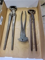 Vintage Hoof Trimmers and Fence Pliers