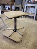 Stool Mounted on Casters
