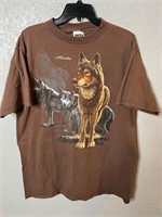 Vintage Alaska Wolf Souvenir Shirt