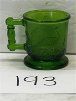 Degenhart Childs mug cup Evergreen Green Glass