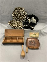 Vintage Hats, Wood Box and Others