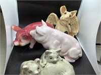 Collection of pig figures
