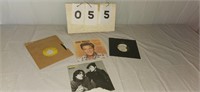 4 Vintage Vinyl 45's - Johnny Cash, Elvis, The