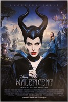 Angelina Jolie Autograph Maleficent Poster