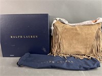 New Ralph Lauren Suede Hobo Bag