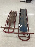 (2) Snow Sleds,