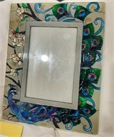 Stained glass picture frame