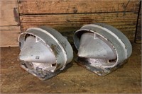 2 X Carriage Air Vents From Timber Passenger Car