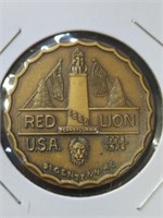 Red Lion USA bicentennial 1976 token