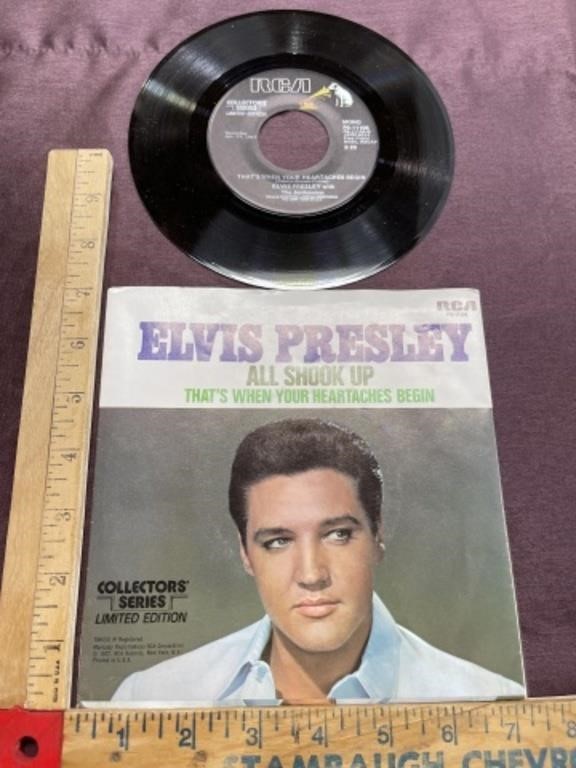 Elvis Collector series 45 record all shook up