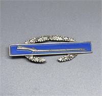Sterling silver Combat infantry military badge