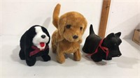 Pair of 1980s battery operated dogs and a TOTO