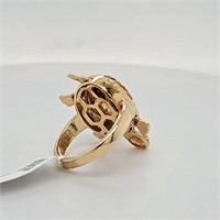 14KT White Rose & Yellow Gold Woman's Ring