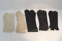 5 PAIRS OF LADIES GLOVES