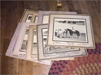 Variety of Vintage Photographs of Racing Horses