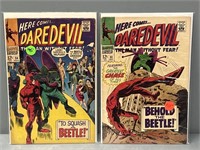 2 Daredevil Marvel Comic Books #33 & 34