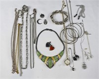 25-pc Silver Tone Costume Jewelry