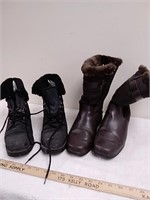 Two pairs of women's boots size 9
