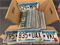 Lot of Over 80 Minnesota License Plates - Vintage