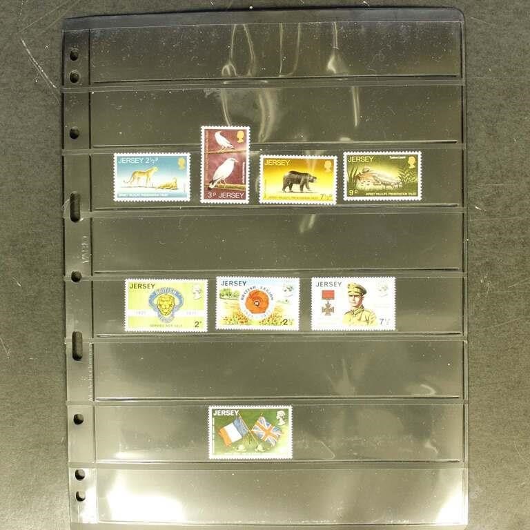 Jersey Stamps Mint Hinged/NH neatly mounted on