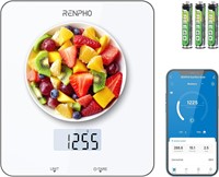 RENPHO Scale, 11lb/5kg, Nutritional, White