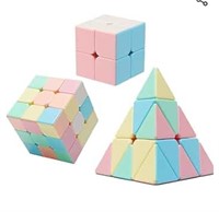 (3 Pack of 2x2x2 and 3x3x3)Mei Long Magic Cube