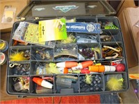 PLANO MAGUM OVER/UNDER TACKLE BOX W/CONTENTS